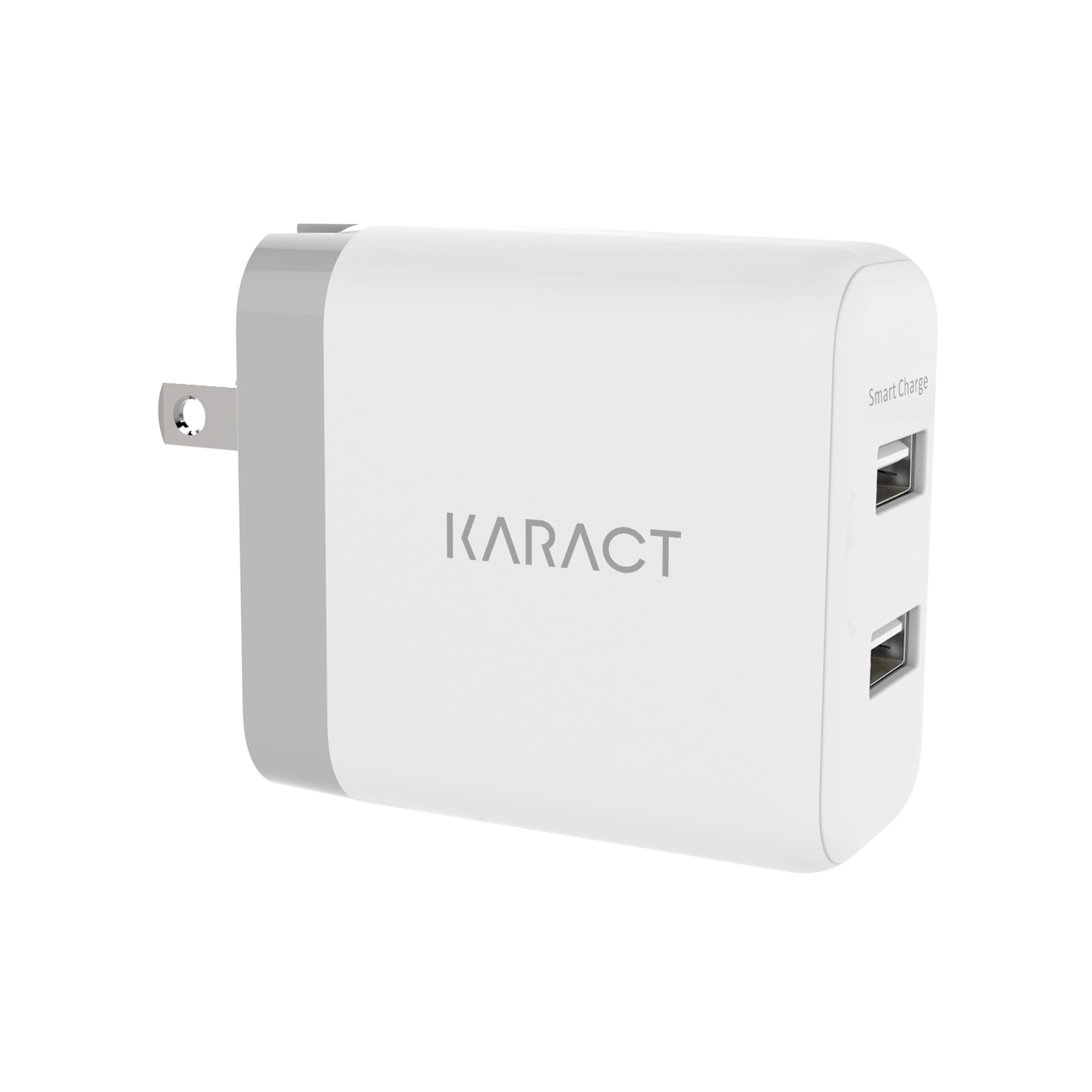 2 Ports USB Phone Charger EU / US / UK Plug The Max 2.4A Smart Fast Charging Mobile Wall Charger