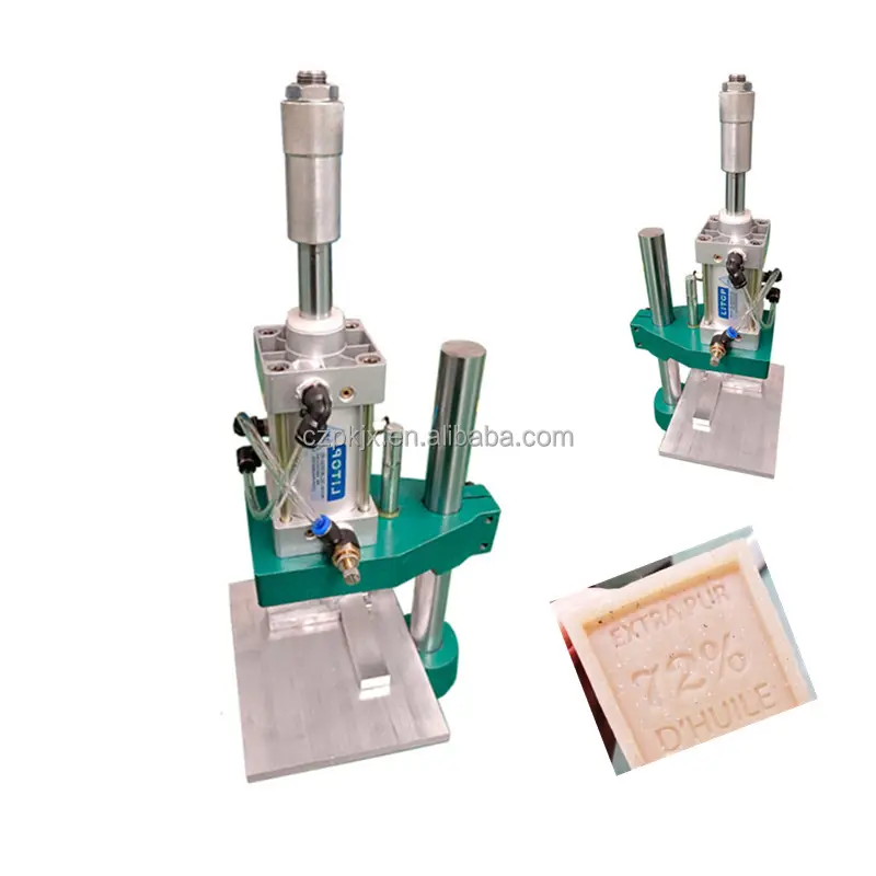 Cheap price pneumatic Bar Soap Manufacturing Scale Stamping Machine Mini Printer Soap Stamp Machine