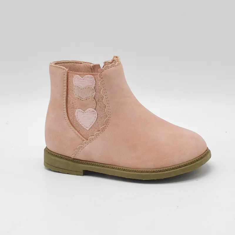 JUSTGOOD 2021 модные зимние детские розовые кожаные ботинки для маленьких девочек