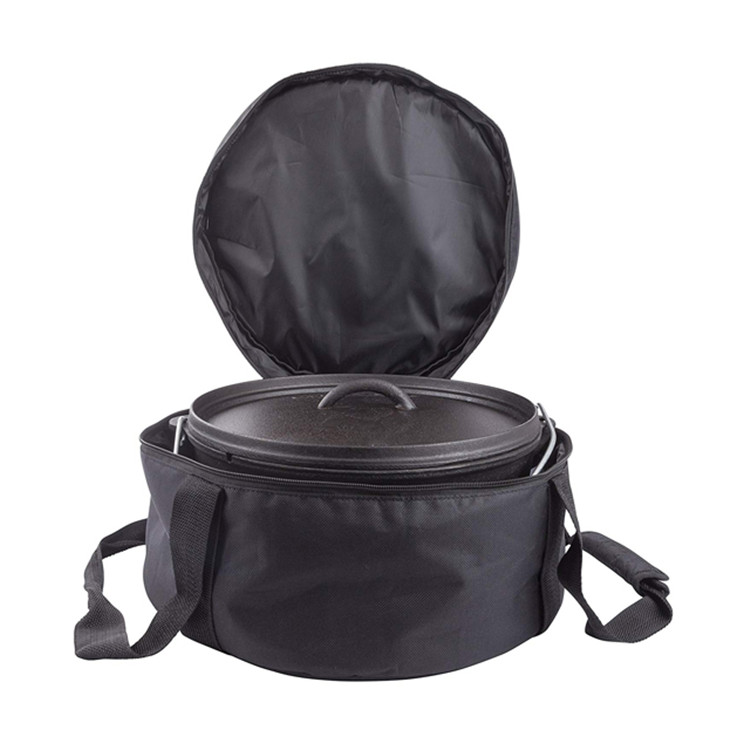 Custom Thick Foam Padding 600D Polyester Camping Dutch Oven Carry Bag