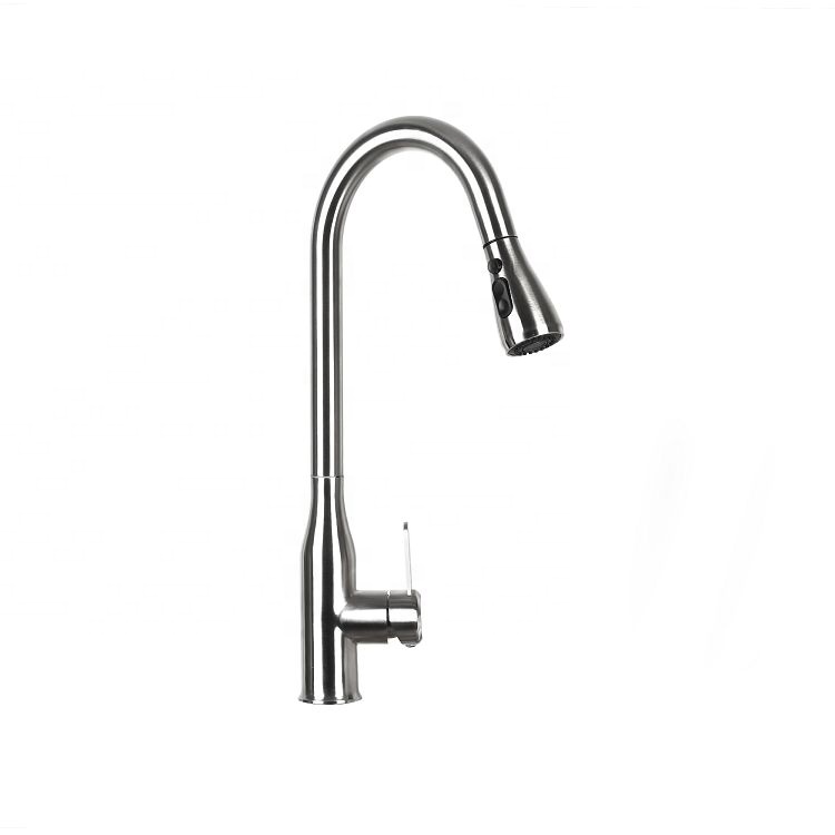 High Quality Stainless Steel Hot And Cold Single Handle Deck Mounted Mixer Tap Kitchen Faucet