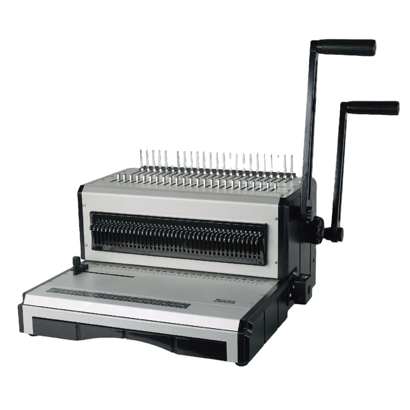ST2960 multifunction binding machine for plastic ring binding strips and wire ring