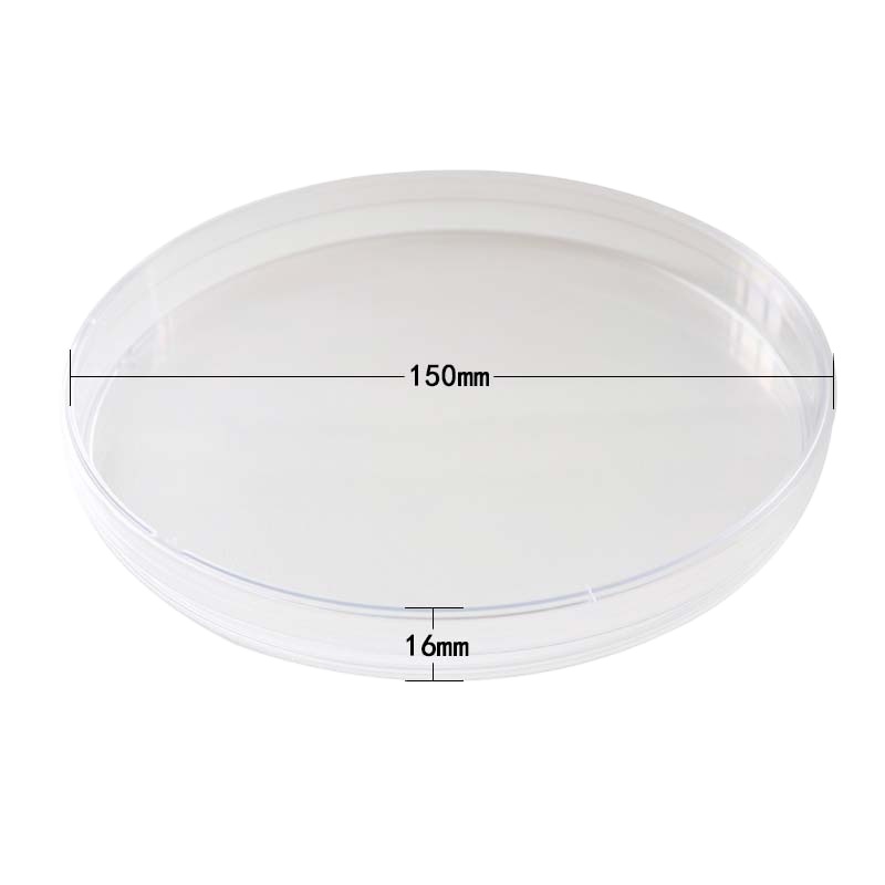 Laboratory 150mm disposable plastic petri dish with cover