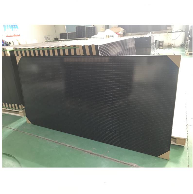 high quality half cell pv module 440w 450w black solar panels for solar pv system
