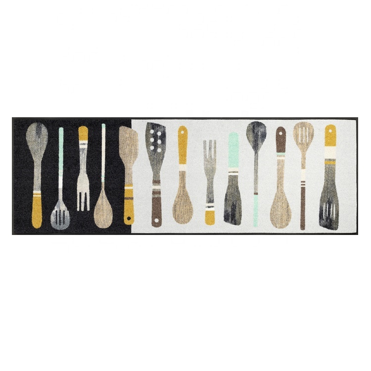 Custom washable cooking tools kitchen carpet