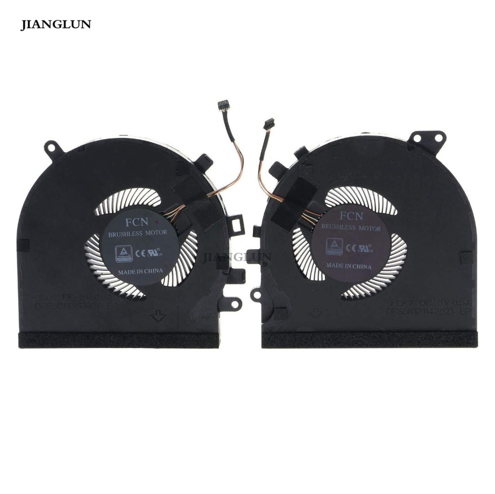 Вентилятор охлаждения ЦП и ГПУ JIANGLUN для Razer Blade 15 RZ09-0270 GTX 1060 DFS5K121142621 DFS501105PROT