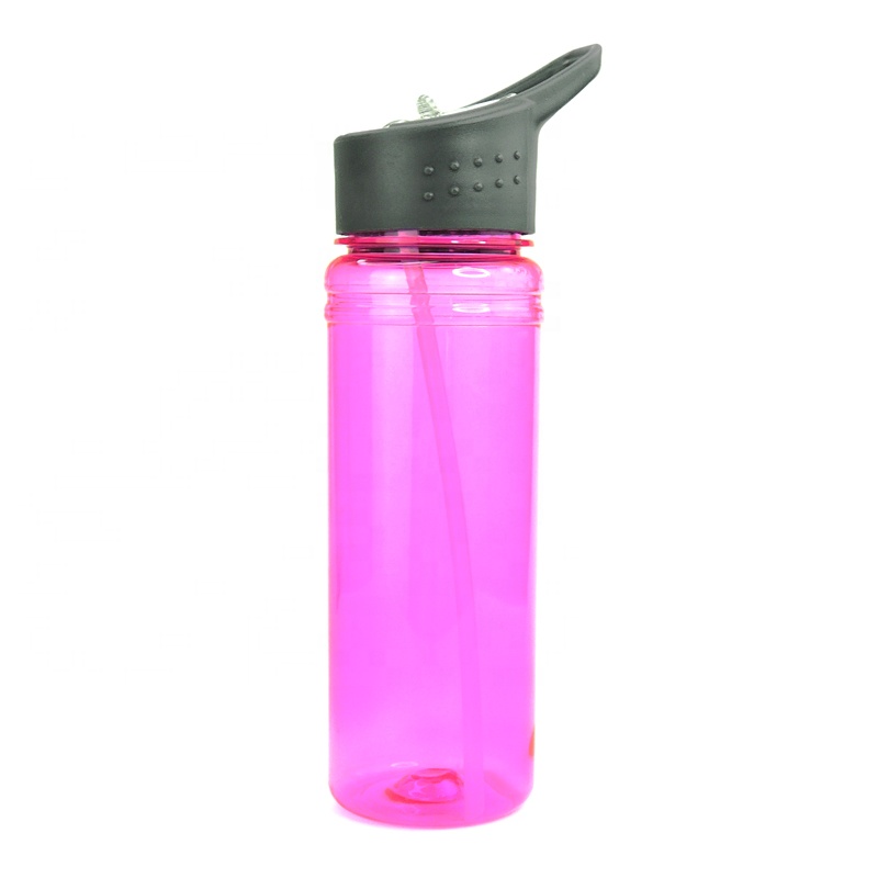 Sport plastic water bottles with straw Factory direct cheap good quality flask