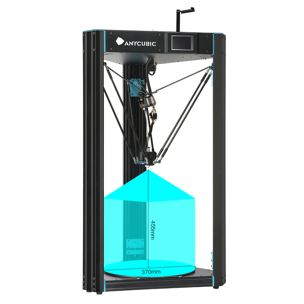 Anycubic металлический Хищник 3d принтер hotend большой объем сборки 370*455 мм Многофункциональный 3d принтер delta
