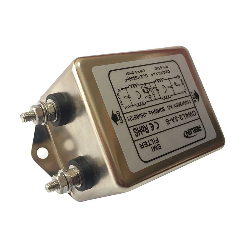 Ac EMI фильтр 3A однофазный двухполюсный болт тип CW4L2-3A-S Ac EMI фильтр