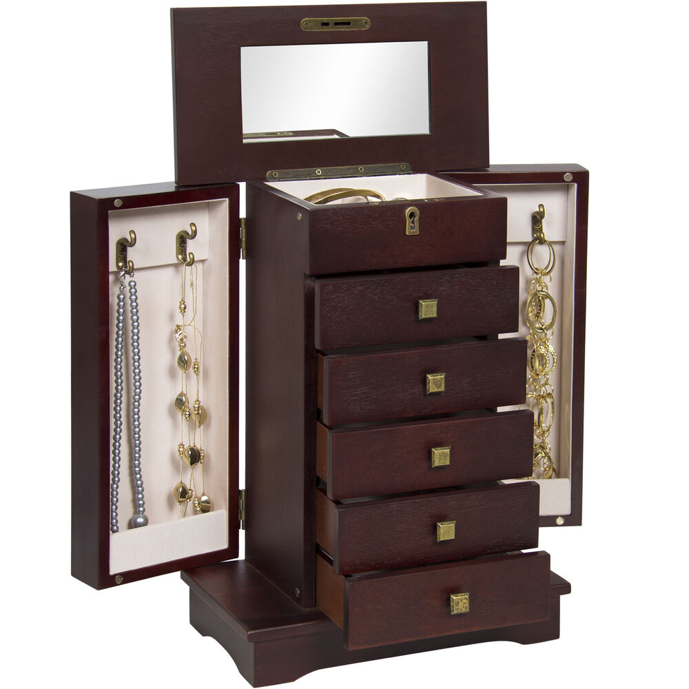 Wholesale High-End Custom Walnut Jade Wooden Organizer Jewelry Gift Storage Box Wooden Earring Display Stand Jewelry Organizer