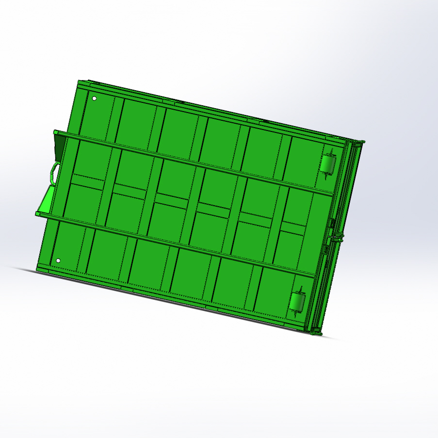 4T-6m3 customized made skip container garbage bin waste sorting and recycling hook lift bin roro bin