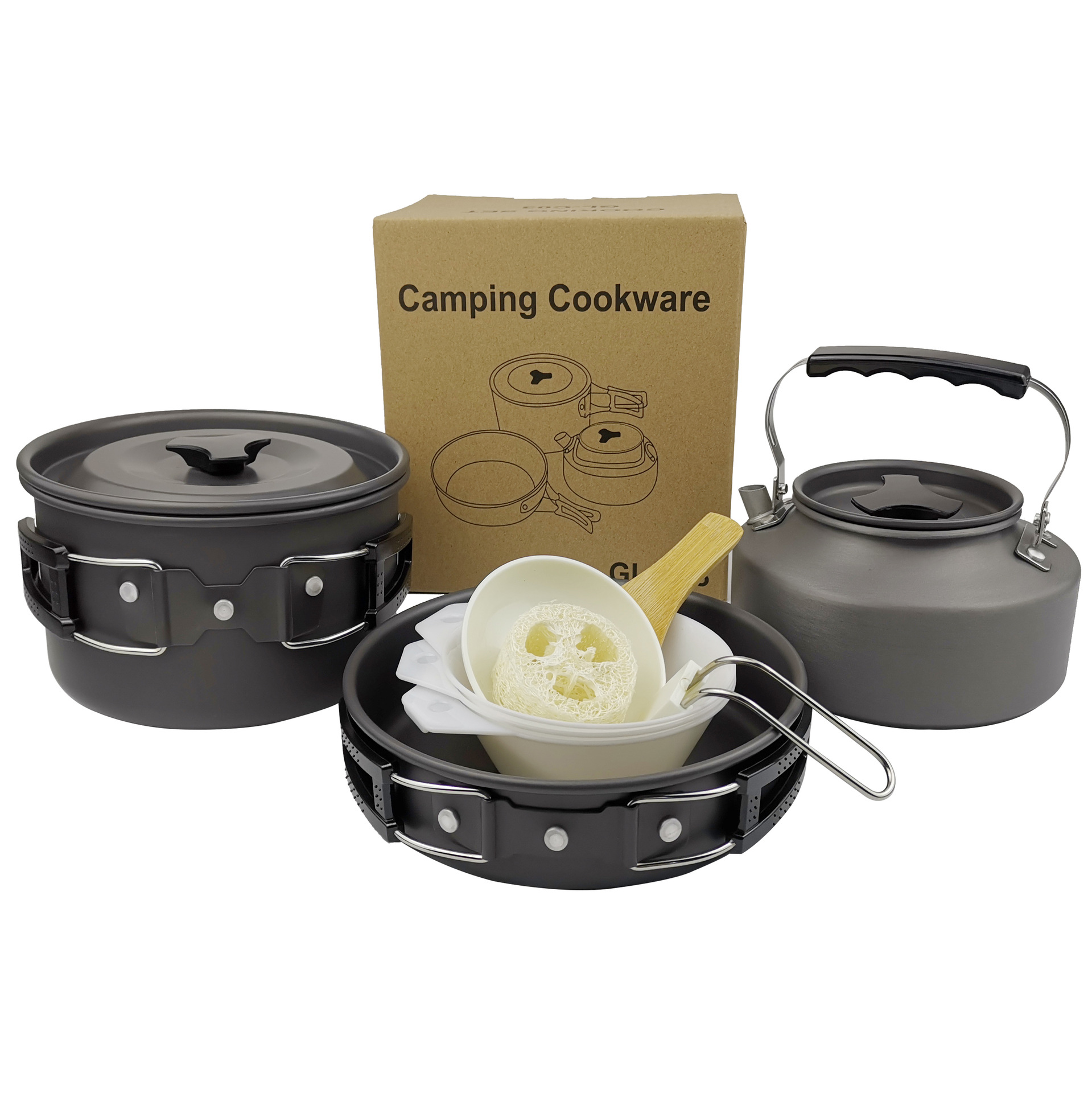 Camping Equipment Cookware Mess Kit for Backpacking Gear   Hiking Outdoors
