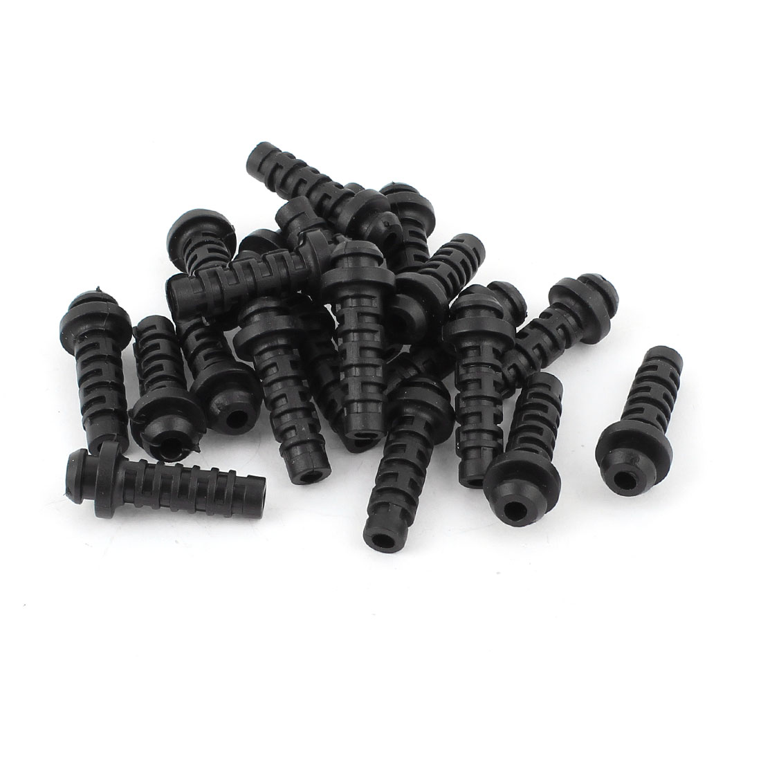 500pcs/bags 13# 26x6x3mm Micro PVC Rubber Strain Relief Cord Boot Protector Cable Sleeve Hose for Cellphone Charger