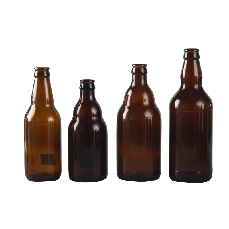 Wholesale 330ml 500ml 750ml 1Liter 1000ml swing top cheap empty amber glass beer bottle