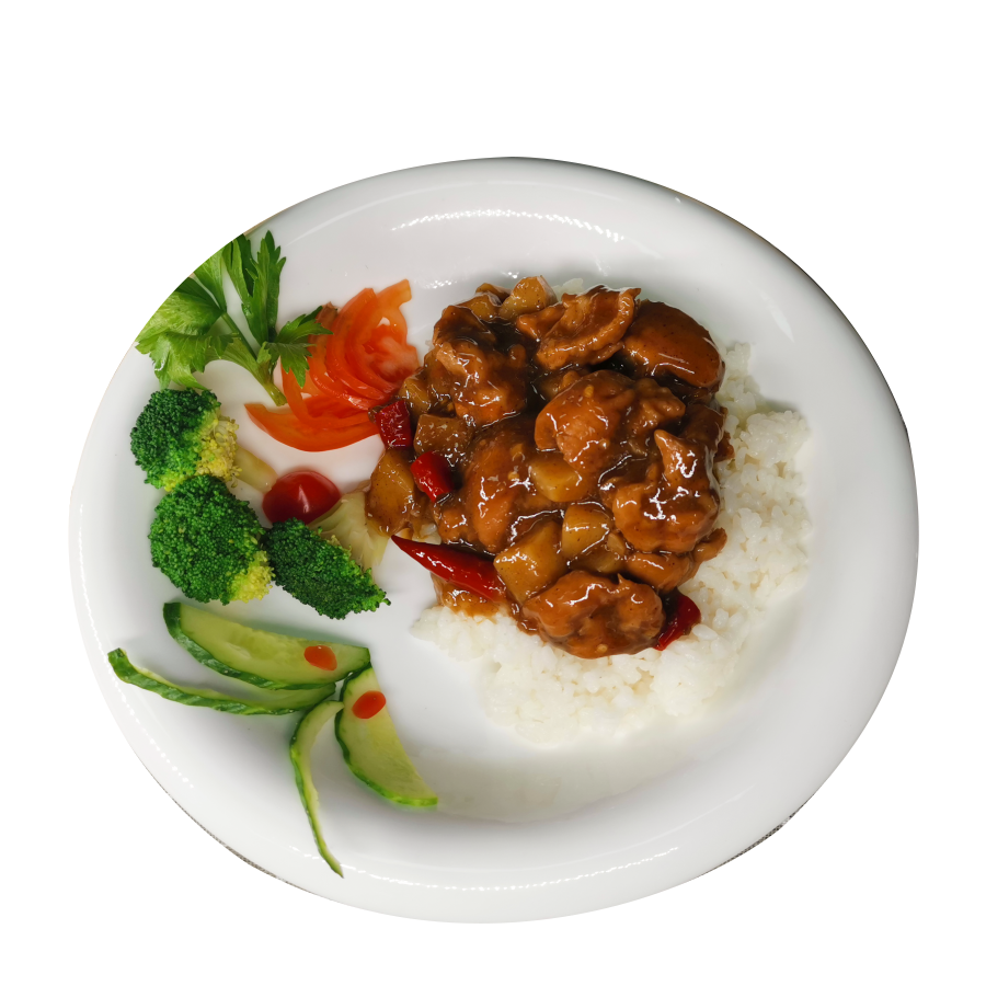 2021 высокое качество жареная курица с картофелем и перцем Вегетарианская еда