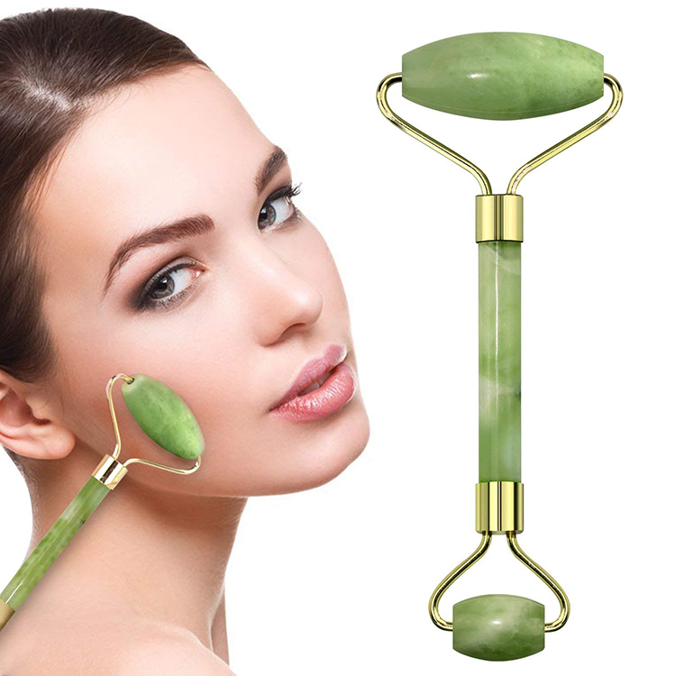 Best High Quality Cheap Jade Roller Gua Sha Box Jade Stone Natural Facial Anti Aging Jade Rose Quartz Facial Roller Body
