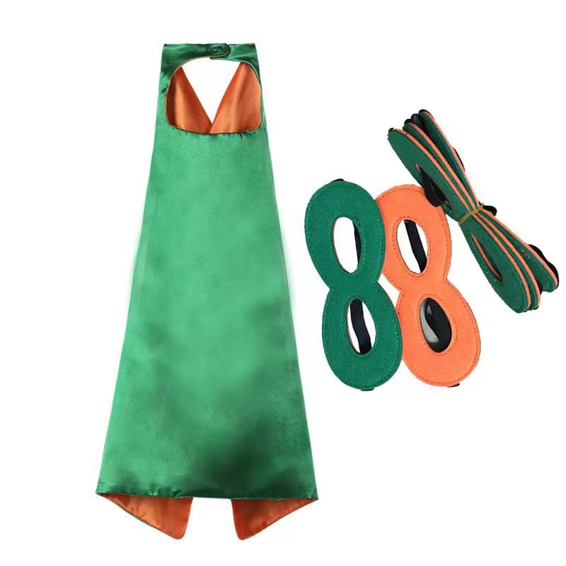 Kids halloween cape+mask 70*70cm single sided Child Birthday Party Christmas