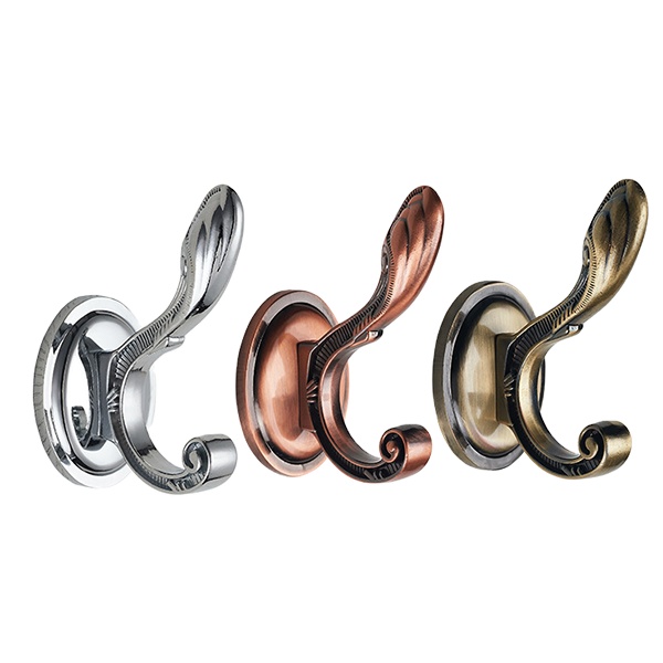 Bathroom wall hanging clothes hooks furniture zinc alloy robe hook