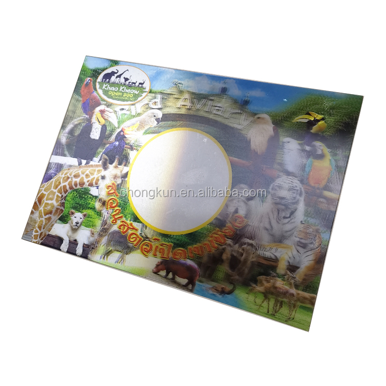 China factory custom printing 3d lenticular animal christmas card with morph effect