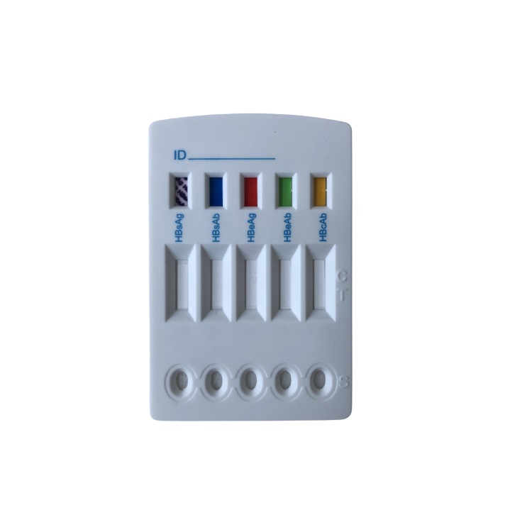 Rapid HBV combo 5 in 1 Test Cassette HBsAg/HBsAb/HBeAg/HBeAb/HBcAb Multi Panel Test Card