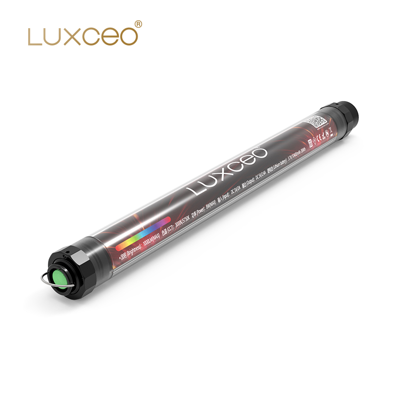 Luxceo P7 с меняющимися RGB цветами водонепроницаемый IP68 фон с изображением природы для осветительного оборудования пульт дистанционного управления светодиойдный Шарообразная палочка для видеосъемки