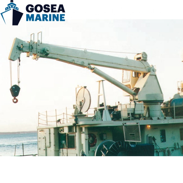 China Marine Deck Crane Telescopic Loading Portable Marine Crane 10 Ton Marine Crane