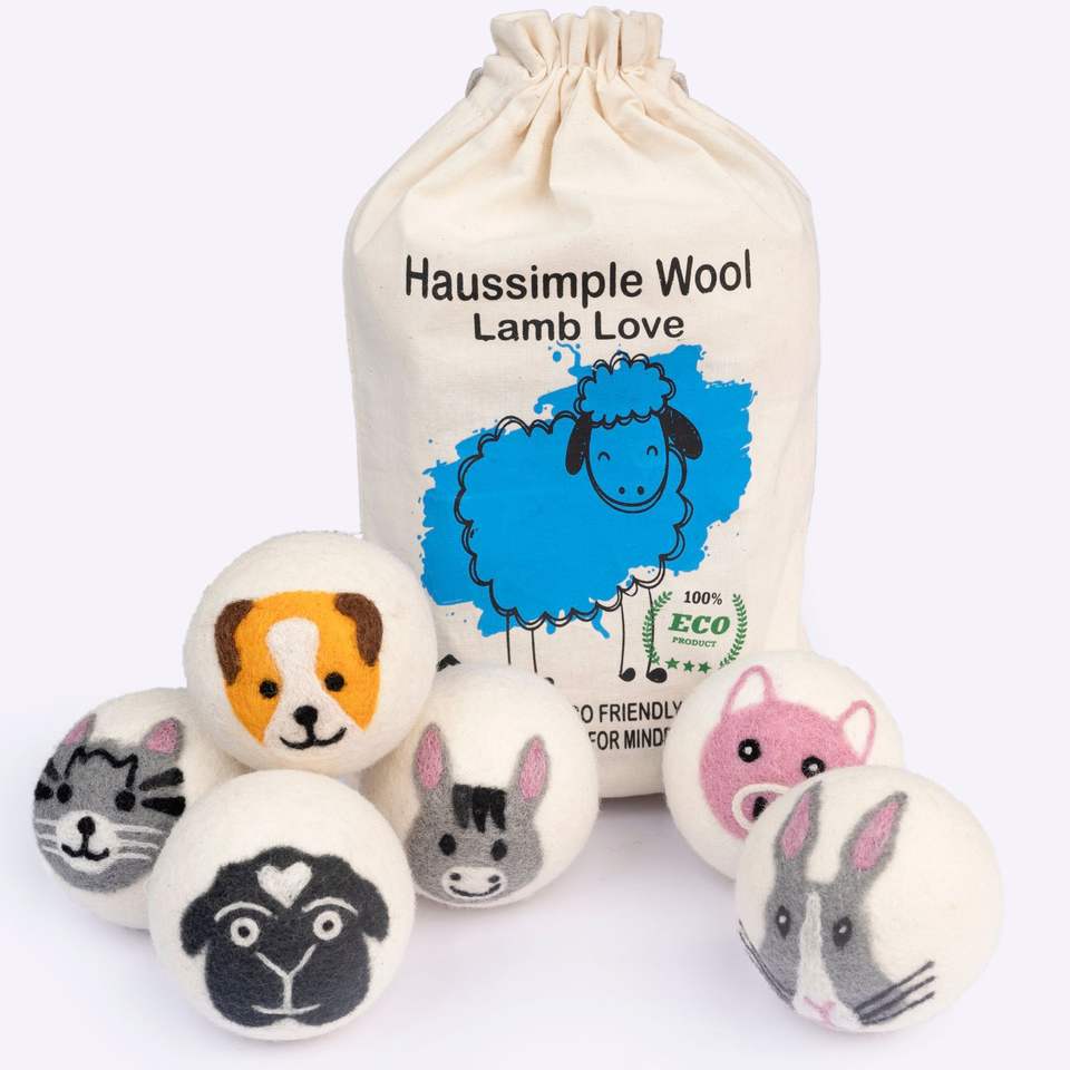 Best Selling Products 2024 New Trending in USA private label Organic Wool Dryer Balls for Laundry Washing Machine FBA DDP SHIP