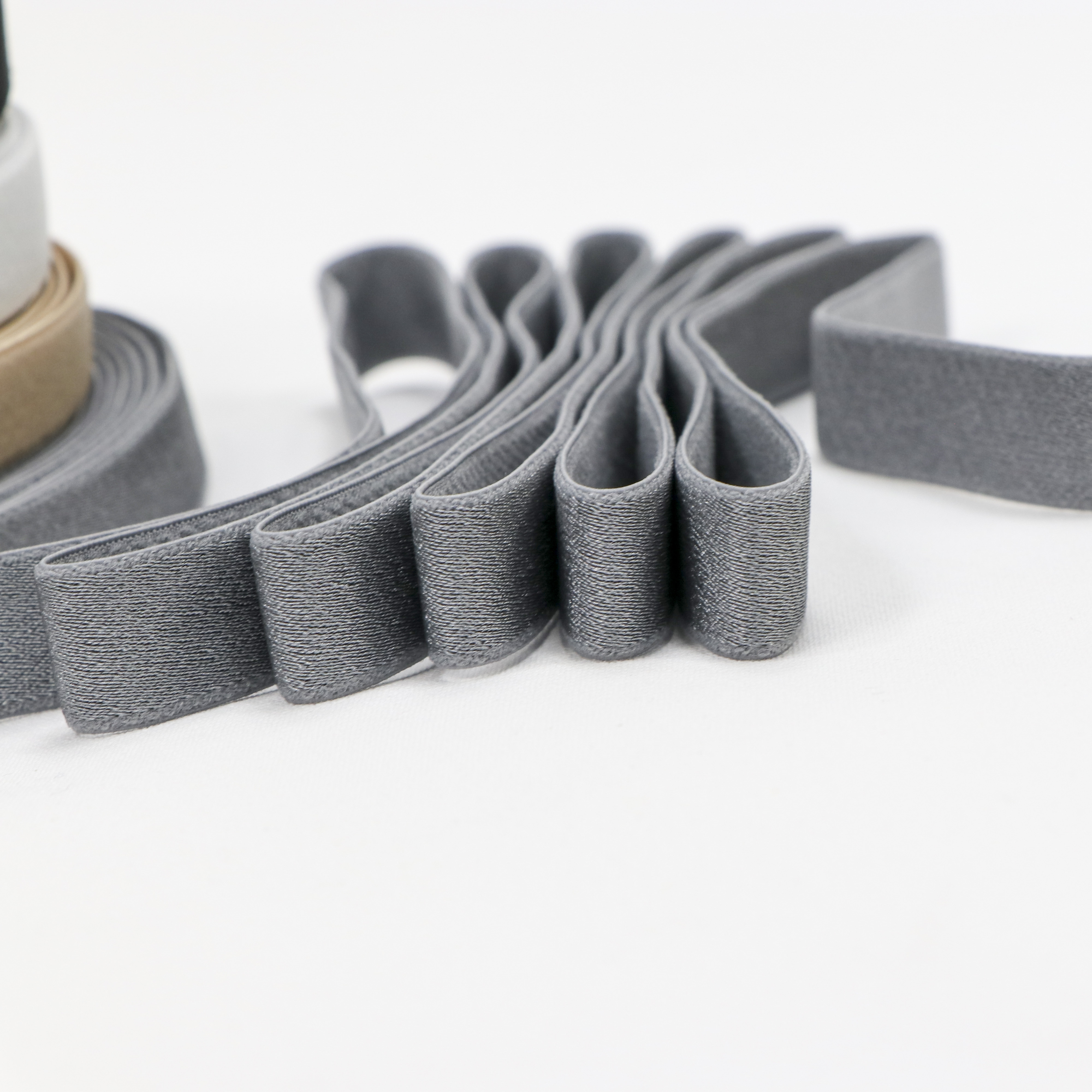 lace 5mm 10 mm nylone solder elastic logo band round bra strap elastic slim waistband sport bra strap with elastic band