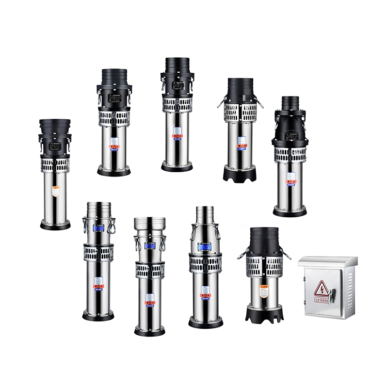 QY Hybrid AC/DC Submersible Pumps Deep Well Stainless Steel for Agriculture Drip Irrigation with 6inch Outlet
