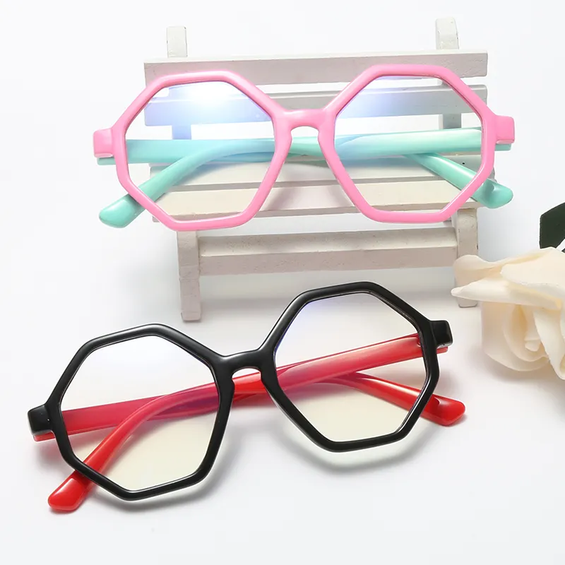 Fashion Blue Light Blocking Kids Glasses 2021 Silicone Frame UV Protection Anti Radiation