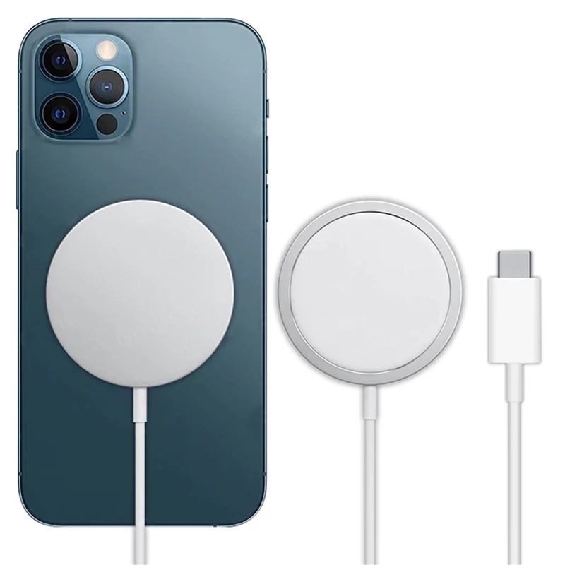 Magsafe Беспроводное зарядное устройство Новое магнитное 15 Вт Быстрое беспроводное зарядное устройство Magsafe для Iphone 12 зарядное устройство