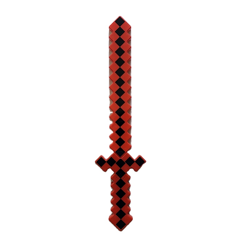 2021 Wars Lightsaber Galaxy Light Sword Light Up Mosaic Pixel Sword with Sound Flashing Light Saber for Kids Boys