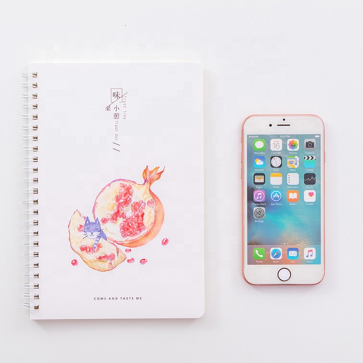 2021 College Ruled Creative Stationery Notepad Customized Spiral Notebook
