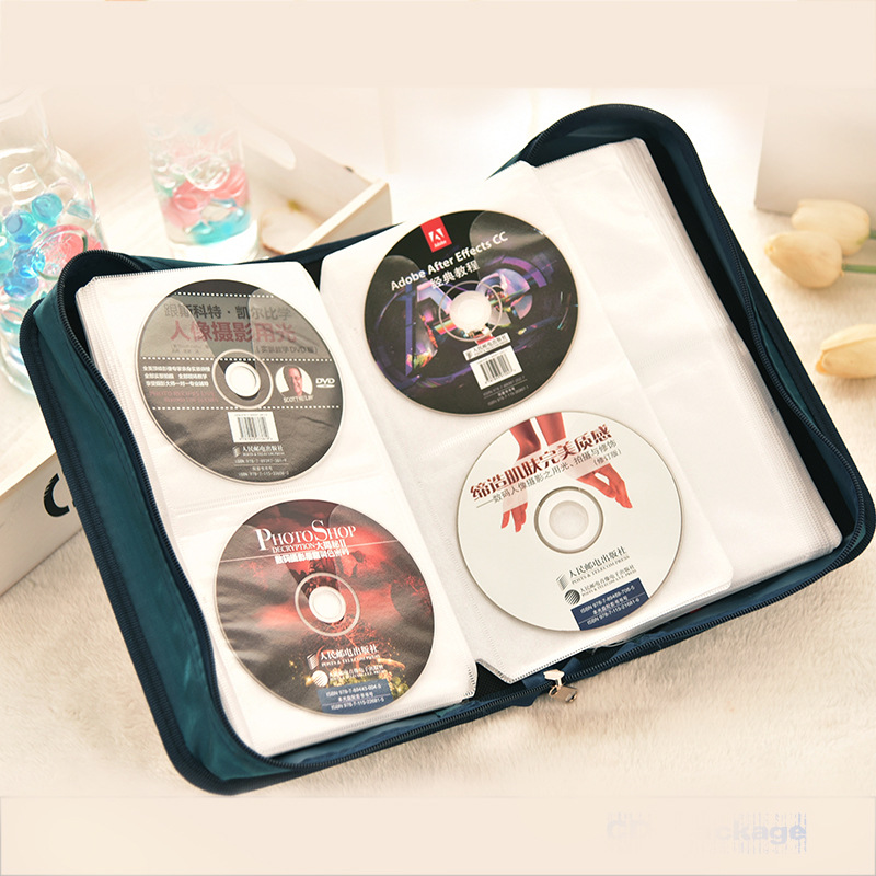 Большая емкость Водонепроницаемый Dvd диск коробки Cd сумки держатель Автомобильный Dvd диск для хранения 80 шт CD чехол