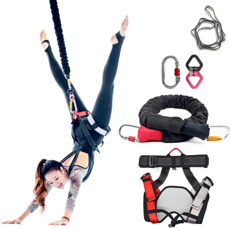 Bilink 110kg Professional Bungee Flying Dance Cord High Strength Complete  Bungee yoga Cord Set