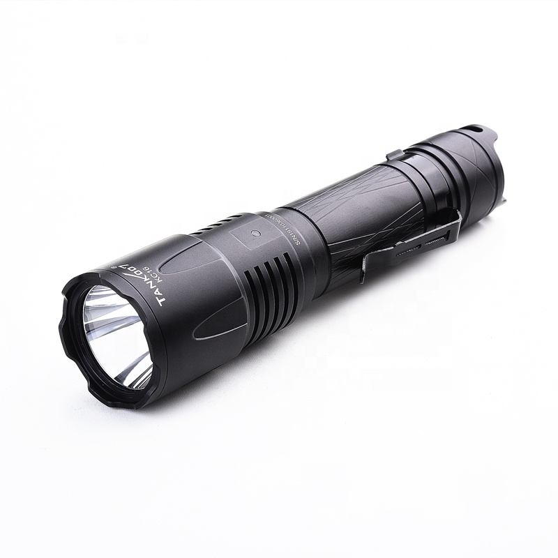 Высокомощный Перезаряжаемый USB фонарик Tank007 18650, большой радиус действия, охота, полиция, военный светодиодный тактический фонарик