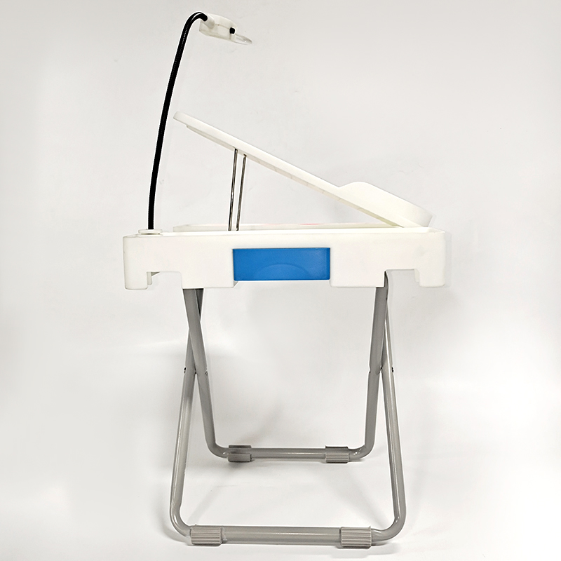 Professional Factory Custom Foldable Nail Drying Table Portable Manicure Nail Table with LED Light