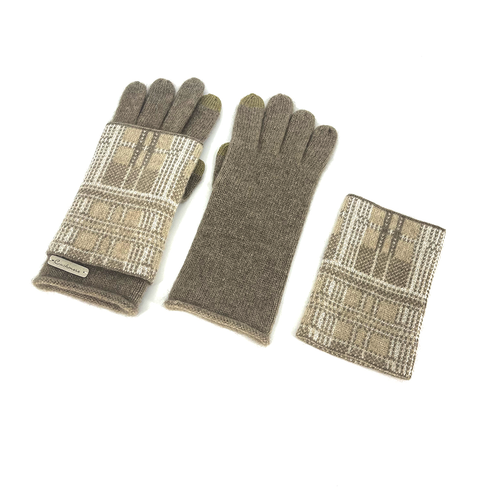 Multi-function Touch Screen Fashion Thick Warm Ladies Winter Cashmere Knitted Gloves