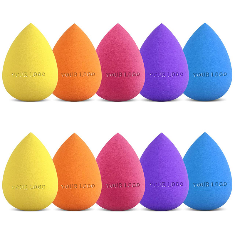 Latex free beauty sponge custom logo makeup blender sponge private label makeup sponge