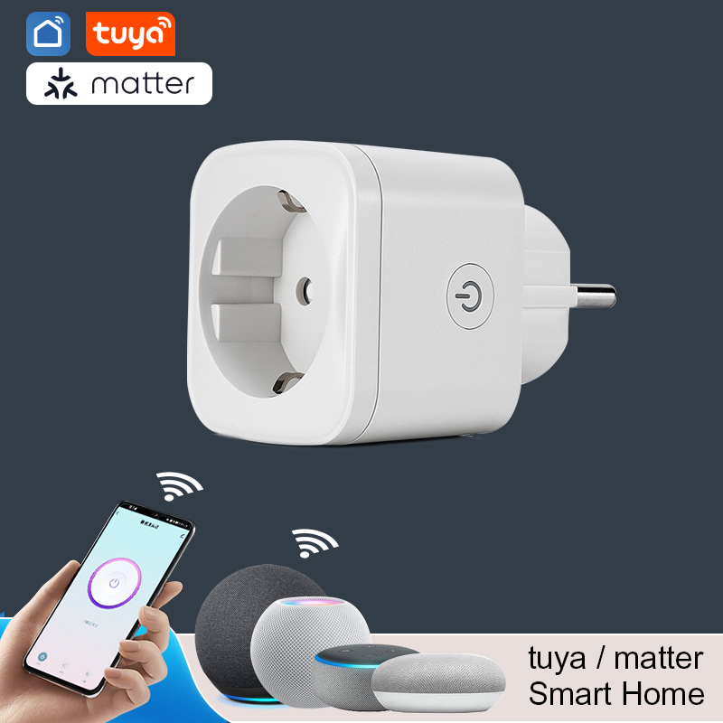 Умная вилка с Wi-Fi, 16 А, с функцией памяти