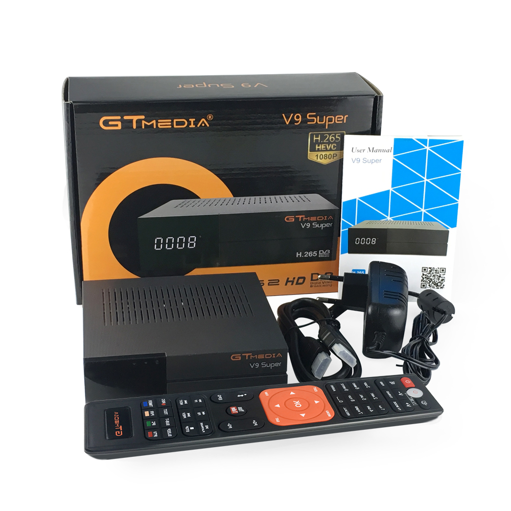 CLYTTE- GT медиа V9 супер приемное устройство HD DVB-S2-цифра спутниковый телевизионный ресивер Поддержка PowerVu Biss Key Cccamd Newcamd DVB S2 комплект компьютерной приставки к телевизору