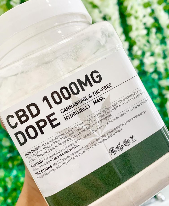 Лидер продаж, маска-желе для ухода за кожей CBD 1000 г, маска-желе без каннабидиола и кубического масла, светящаяся маска-желе для лица CBD