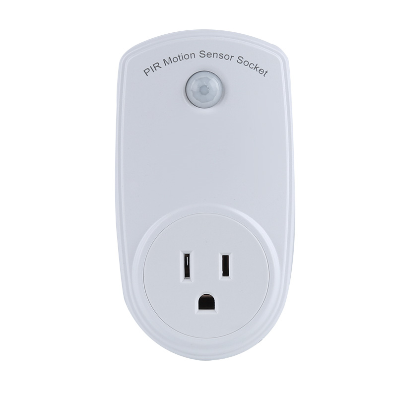 PIR Motion Sensor Activated Socket USA Standard Smart Outlet for Light