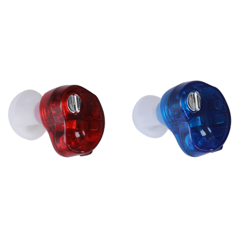 2 Pairs Mini Battery Advanced Deaf Hearing Aid Sound Amplifier in Ear for Noise Reduction Pocket Ite Hearing Aid for the Elderly