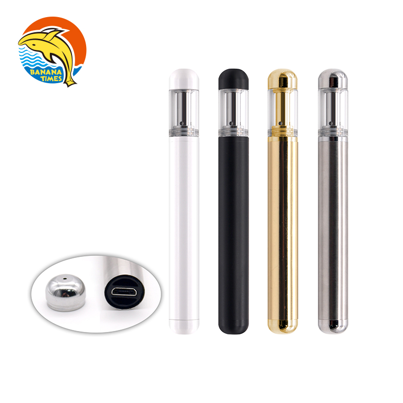 2021 San Jose Best Seller Bananatimes Rechargeable Compact Size CBD Vape Pen 0.5ML/1ML Empty Vaporizer Pen