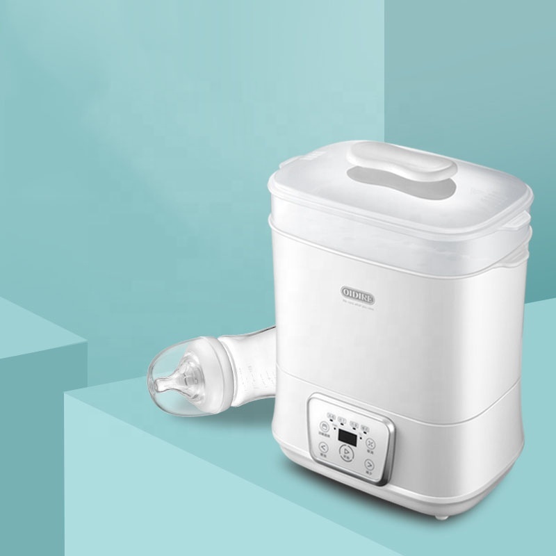 2 in 1 Eco-friendly Double Layer Food Grade Multi-functional Baby Bottle Steam Sterilizer and Dryer