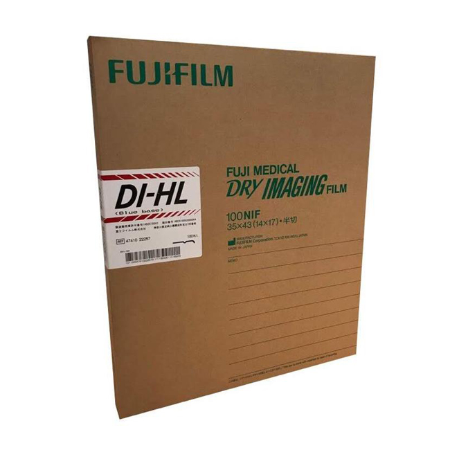 Япония, 14x17 дюймов, 35x43 см, лазерная пленка Fuji DI-HL DIHL, рентгеновская медицинская пленка с принтером Fuji DryPix Plus 4000/Smart 6000/Prima/7000