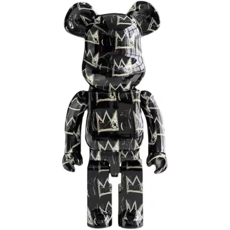 Hot Selling Tide Home Decor bearbrick 400% Basquiat Generation 8 Block Bears Ornaments Actionable Figures Gifts