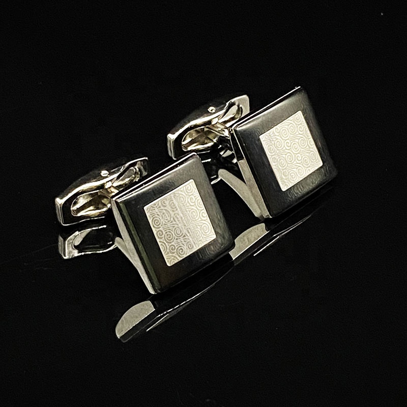 Wholesale Custom Designer Square Stainless Mens Cuff Links Luxury Cufflinks For Men