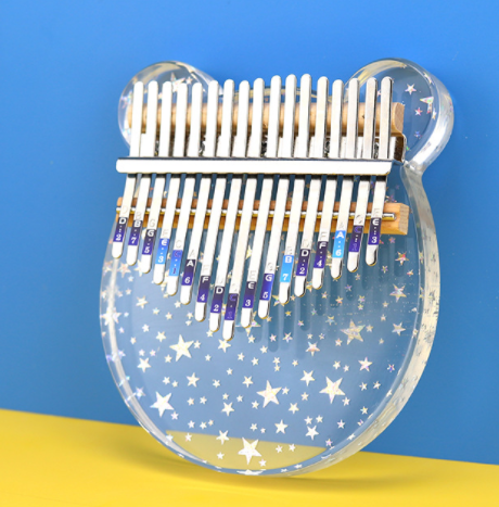 Акриловый прозрачный медведь kalimba 17 различных стилей с логотипом на заказ для начинающих